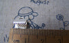 Accessories - 50 Pcs Of Silver Tone Iron Ribbon Ends Clamps Fasteners Clasps 8mm A4974