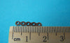 Accessories - 50 Pcs Of Silvery Gray Nickel Tone 5 Hole Connectors 3x17mm A1035