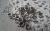 Accessories - 50 Pcs Of Silvery Gray Nickel Tone Brass Spring Ring Clasps 6mm A4883