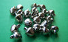 Accessories - 50 Pcs Of Silvery Gray Nickel Tone Round Bells 6mm A3862
