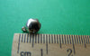 Accessories - 50 Pcs Of Silvery Gray Nickel Tone Round Bells 6mm A3862