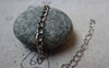 Accessories - 50 Pcs Of Silvery Gray Nickel Tone Steel Precut Extension Chain Link A5492