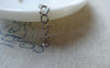Accessories - 50 Pcs Of Silvery Gray Nickel Tone Steel Precut Extension Chain Link A5492