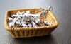Accessories - 50 Pcs Of Tibetan Silver Antique Silver Cross Charms 11x21mm A872
