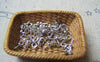 Accessories - 50 Pcs Platinum Tone Brass Peg For Half Drilled Pearls Beads 6mm A4781