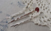 Accessories - 50 Pcs Silver Bobby Pin Wavy Hair Barrette Clips 55mm With 10mm Pad A7079