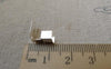 Accessories - 50 Pcs Silver Tone Fold Over Crimp Head Clasps Bead Tips Size 6x12mm A6319