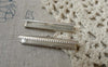 Accessories - 50 Pcs Silver Tone Ribbon Ends Clamps Fasteners Clasps 35mm A6170