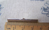 Accessories - 50 Pcs Silvery Gray Nickel Tone Ribbon Ends Clamps Fasteners Clasps 35mm A5029