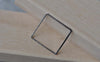 Accessories - 50 Pcs Square Rings Platinum Seamless Rings 20mm A7896