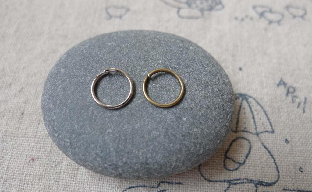 Accessories - 500 Pcs Antique Bronze Platinum Metal Iron Jump Rings Size 8mm 22gauge