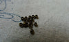 Accessories - 500 Pcs Of Antique Bronze Brass Crimp Beads 2mm A5671