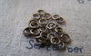 Accessories - 500 Pcs Of Antique Bronze Brass Jump Rings 4mm 22gauge A2343