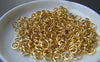 Accessories - 500 Pcs Of Gold Plated Brass Jump Rings 6mm 19gauge A2841