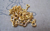 Accessories - 500 Pcs Of Gold Tone Mini Screw Eye Pins 4x8mm -------- 19 Gauge A4823
