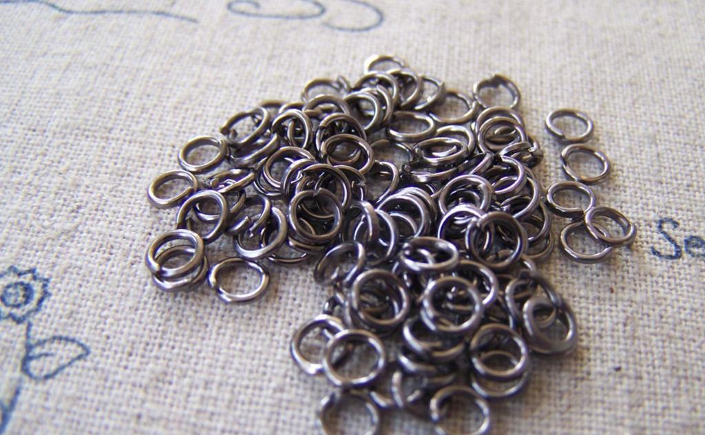 Accessories - 500 Pcs Of Gunmetal Black Jump Rings 4mm 22gauge A2341