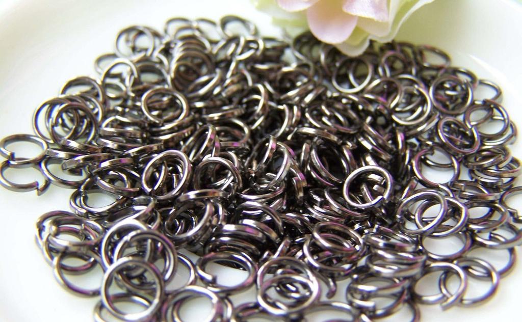 Accessories - 500 Pcs Of Gunmetal Black Jump Rings 7mm 22 Gauge A3306