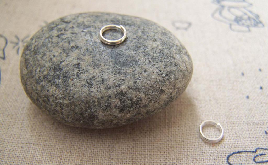Accessories - 500 Pcs Of Silver Tone Split Rings 5mm A3317