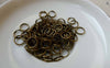 Accessories - 550 Pcs Of Antique Bronze Split Rings 7mm 25gauge A5657