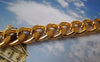 Accessories - 6.6 Ft (2m) Gold Tone Aluminium Thick Curb Chain Unsoldered Links 9x11.5mm A4532