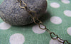 Accessories - 6.6 Ft (2m) Of Antique Bronze Brass Flat Heart Link Chain Soldered Links 3x4mm A2021