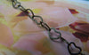 Accessories - 6.6 Ft (2m) Of Antique Bronze Brass Flat Heart Link Chain Soldered Links 3x4mm A2021