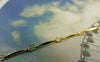Accessories - 6.6 Ft (2m) Of Gold Tone Brass Bar And Link Chain Rhombus Link A5913