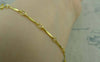 Accessories - 6.6 Ft (2m) Of Gold Tone Brass Bar And Link Chain Rhombus Link A5913
