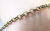 Accessories - 6.6ft (2m) Antique Bronze Brass Rollo Chain For Necklaces And Bracelets Unsoldered Links A5402
