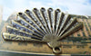 Accessories - 6 Pcs Antique Bronze Chandelier Folding Fan Charms Connector 42x57mm A3458