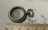 Accessories - 6 Pcs Antique Bronze Pocket Watch Round Base Pendants Match 19.5mm Cabochon A6418