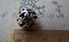 Accessories - 6 Pcs Antique Silver 3D Filigree Flower Ball Beads 14mm A1106