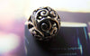 Accessories - 6 Pcs Antique Silver 3D Filigree Flower Ball Beads 14mm A1106