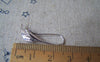 Accessories - 6 Pcs Antique Silver Brass Calla Lily Flower Hook Earwire Charms 11x25mm A3584