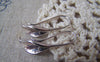 Accessories - 6 Pcs Antique Silver Brass Calla Lily Flower Hook Earwire Charms 11x25mm A3584