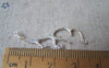 Accessories - 6 Pcs Matte Silver Brass Deer Horn Antler Charms With Multiple Loops 13x36mm A3074