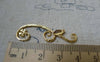 Accessories - 6 Pcs Of Anti Tarnish 18K Gold Colored Brass Flower Branch Charms 11x38mm A6148