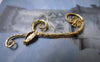 Accessories - 6 Pcs Of Anti Tarnish 18K Gold Colored Brass Flower Branch Charms 11x38mm A6148