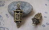 Accessories - 6 Pcs Of Antique Bronze 3D Filigree Lantern Pendant Charms 12x35mm A2225