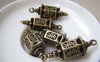 Accessories - 6 Pcs Of Antique Bronze 3D Filigree Lantern Pendant Charms 12x35mm A2225