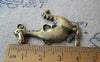 Accessories - 6 Pcs Of Antique Bronze Cartoon Dinosaur Pendants 31x42mm A2368