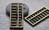 Accessories - 6 Pcs Of Antique Bronze Chinese Abacus Pendants Charms 23x49mm A7778
