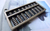 Accessories - 6 Pcs Of Antique Bronze Chinese Abacus Pendants Charms 23x49mm A7778