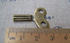 Accessories - 6 Pcs Of Antique Bronze Clock Winding Key Charms Pendants 22x27mm A204