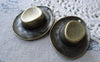Accessories - 6 Pcs Of Antique Bronze Cowboy Hat Charms Pendants 36x43mm  A7771