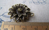 Accessories - 6 Pcs Of Antique Bronze Daisy Flower Charms 23mm A342