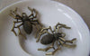 Accessories - 6 Pcs Of Antique Bronze Huge Spider Pendants Charms 30x34mm A4678