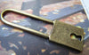 Accessories - 6 Pcs Of Antique Bronze Long Lock Charms Pendants 15x51mm A2986