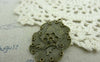 Accessories - 6 Pcs Of Antique Bronze Lotus Leaf Pendants Charms 25x33mm A5991