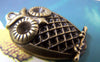 Accessories - 6 Pcs Of Antique Bronze Lovely Owl Pendants Charms 23x33mm A117